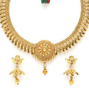 Gold-Plated Intricate Design Temple Necklace