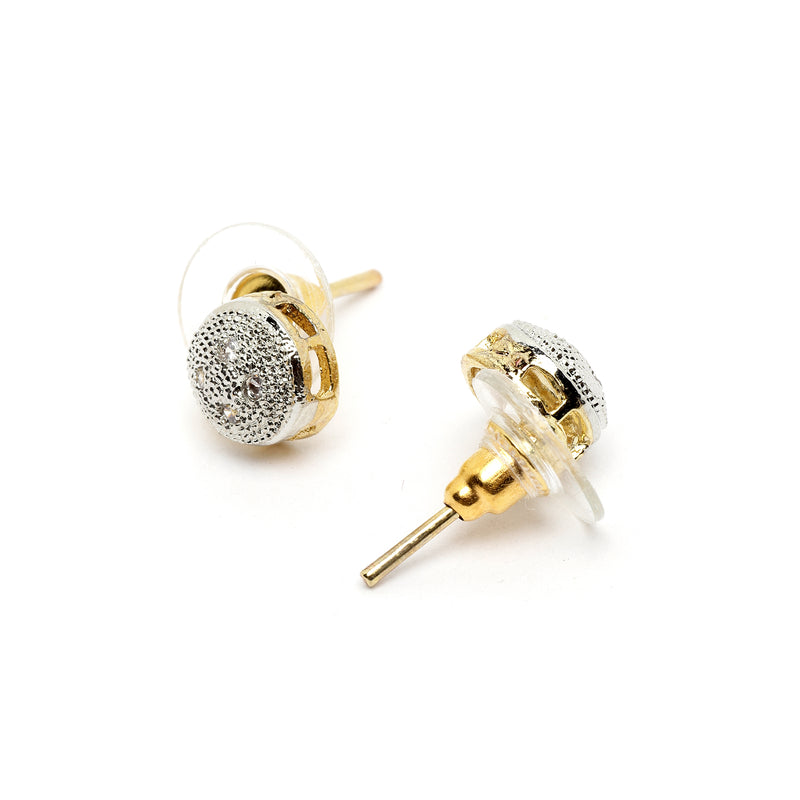 Gold-Plated American Diamond Studded Jewellery Set Combo