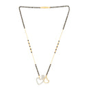 Heart Sharped Designer Gold Plated Mangalsutra Style  Pendant Jewellery For Women