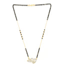 Heart Sharped Designer Gold Plated Mangalsutra Style  Pendant Jewellery For Women