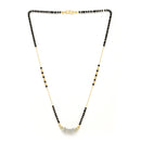 Heart Sharped Designer Gold Plated Mangalsutra Style  Pendant Jewellery For Women