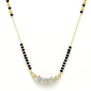 Heart Sharped Designer Gold Plated Mangalsutra Style  Pendant Jewellery For Women