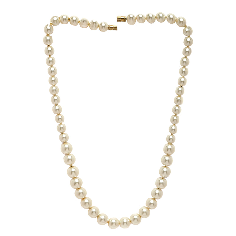 Gold-Plated White Pearls Studded Necklace