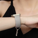 Rose Gold Plated Stylish White American Diamond Contemporary Watch Charms