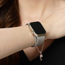Rose Gold Plated Stylish White American Diamond Contemporary Watch Charms