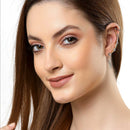 Gold Plated Elegant Star & Pearl Ear Climber Ear Cuffs