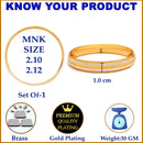 Gold Plated White Sparkle Contemporary Kada