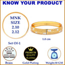 Gold Plated White Elegant Kada