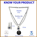 Rhodium Plated Classy Design Blue & white American Diamond Stones Studded Jewellery Set