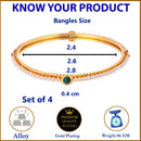 Pearls Gold plated Bangle Set