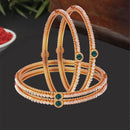 Pearls Gold plated Bangle Set