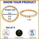 Bangle Gold Plated Faux Kundan Studded Designer Bangle Jewellery For Women