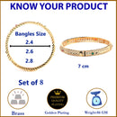 Traditional Gold Plated Bangles Set for Girls & Women