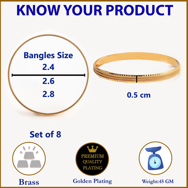 Traditional Gold Plated Designer Bangles Jewellery for Women & Girls