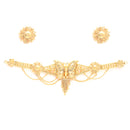 Gold-plated Butterfly Intricated Detail Choker Jewellary Set