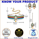 Gold-Plated Multi-Colour Artificial Stones and Beads Studded Jewellery Set