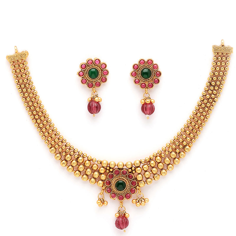 Gold Plated Classic Jewellery Set
