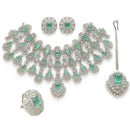 Kiara Advani Inspired Wedding Jewellery Set - SEA GREEN