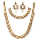 Gold Plated with Traditional Maharani Haar Necklace with Earrings