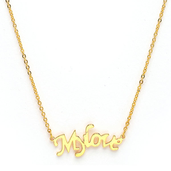 Gold Plated with Stylish Design Stainless Steel Pendent Set