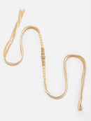 Traditional Gold Toned Beads Stringed Rakhi