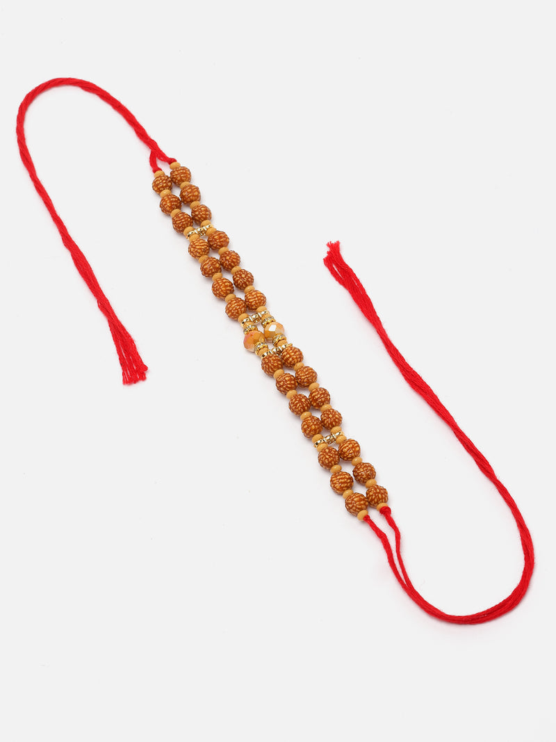 Traditional Multi Rudraksh Stringed Rakhi