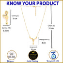 Gold-Plated Reticulated Leafy Design Mangalsutra with Earrings