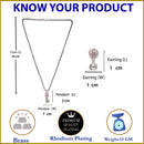 Rhodium-Plated Silver Toned Pink Cubic Zirconia studded Floral Shaped Cute Pendant with Earrings