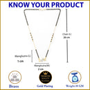 Heart Sharped Designer Gold Plated Mangalsutra Style  Pendant Jewellery For Women