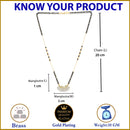 Heart Sharped Designer Gold Plated Mangalsutra Style  Pendant Jewellery For Women