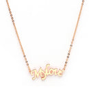 Rose Gold Plated with Stylish Design Stainless Steel Pendent Set