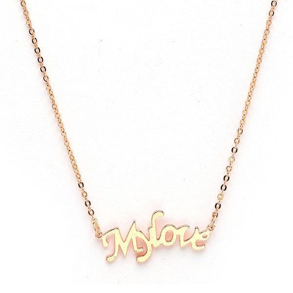 Rose Gold Plated with Stylish Design Stainless Steel Pendent Set