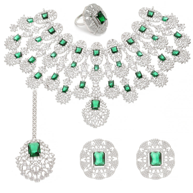 Kiara Advani Inspired Wedding Jewellery Set - GREEN