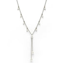 Oxidized  Small Leaf Design Pearl Necklace Set