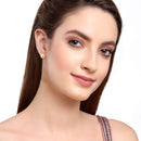 Earring Engraved Pearl Daily Office Wear Push Back Stud Jewellery For Girls and Women