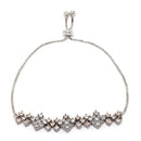 Rose Gold-Plated Gunmetal Toned American Diamond studded Rectangle Shaped Jewellery Set