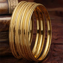 Set Of 4 Gold-Plated Traditional Handcrafted Classic Designer Bangles