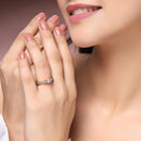 Elegant Gold Plated White American Diamond Studded Adjustable Ring