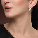 Geometric Textured Gold Plated Alloy Hoop 2 Pairs Trendy Earrings Set