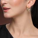 Gold Plated Alloy Hoop 2 Pairs Trendy Earrings Set For Woman