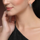 Silver Plated 5 Pairs Combo Set Geometric Earrings for Women and Girls