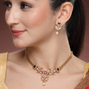 Multicolor Stylish Alloy Necklace Set Woman & Girls