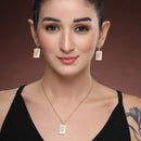Gold Toned Alloy Yours Truly Pendant Necklace Set for Women