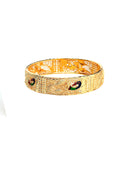 Peacock Design Meenakari Gold Plated Copper Bangle Set