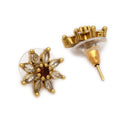 Gold Plated Everyday Crystal Stud Earrings for Women & Girls