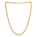 Gold Plated Snake & Figaro Link Chain Combo for Men & Boys