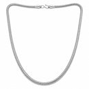 Silver Plated Minimal Snake Link Chain for Men & Boys