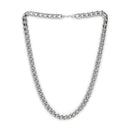 Silver Plated Chunky Cuban & Curb Link Chain Combo for Men & Boys