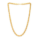 Gold Plated Box & Wheat Link Chain Combo for Men & Boys