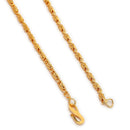 Gold Plated Wheat Link Chain for Men & Boys
